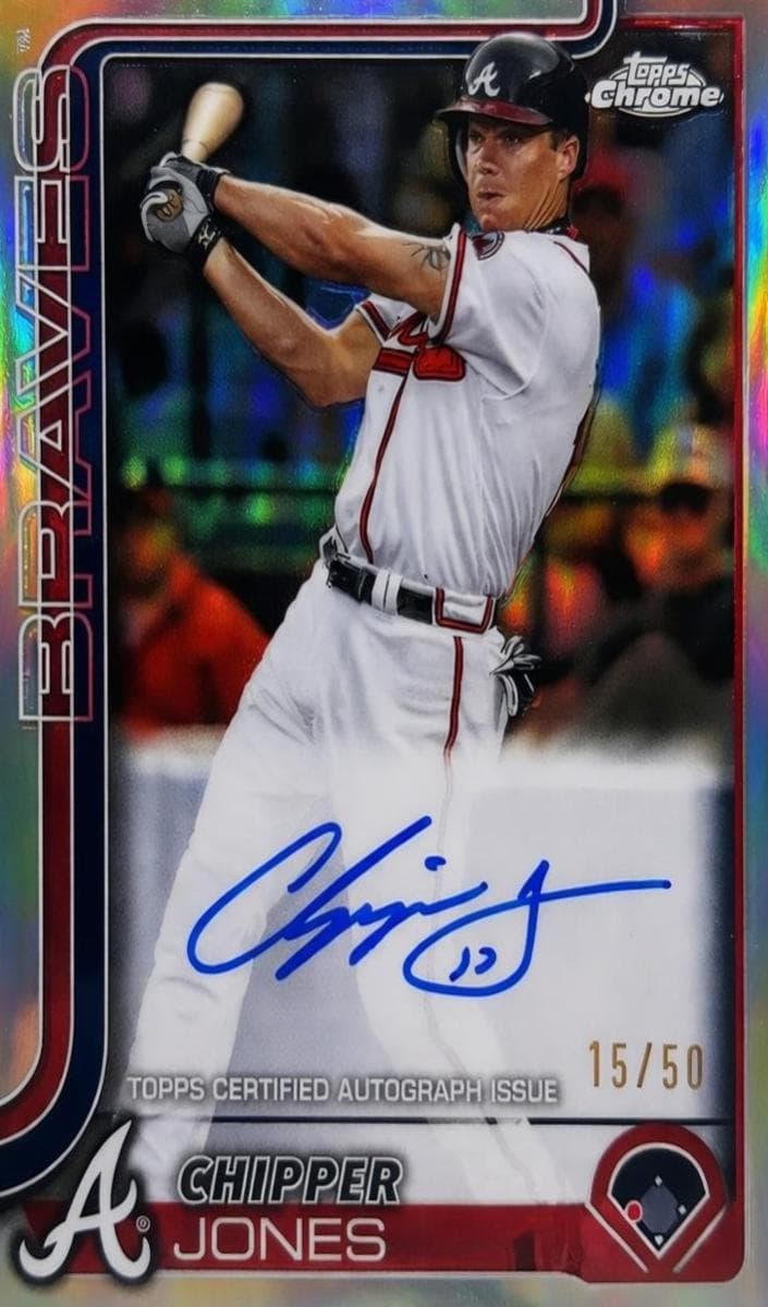 Chipper Jones 2025 topps Chrome