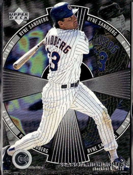 Ryne Sandberg 1998 upper-deck Upper Deck