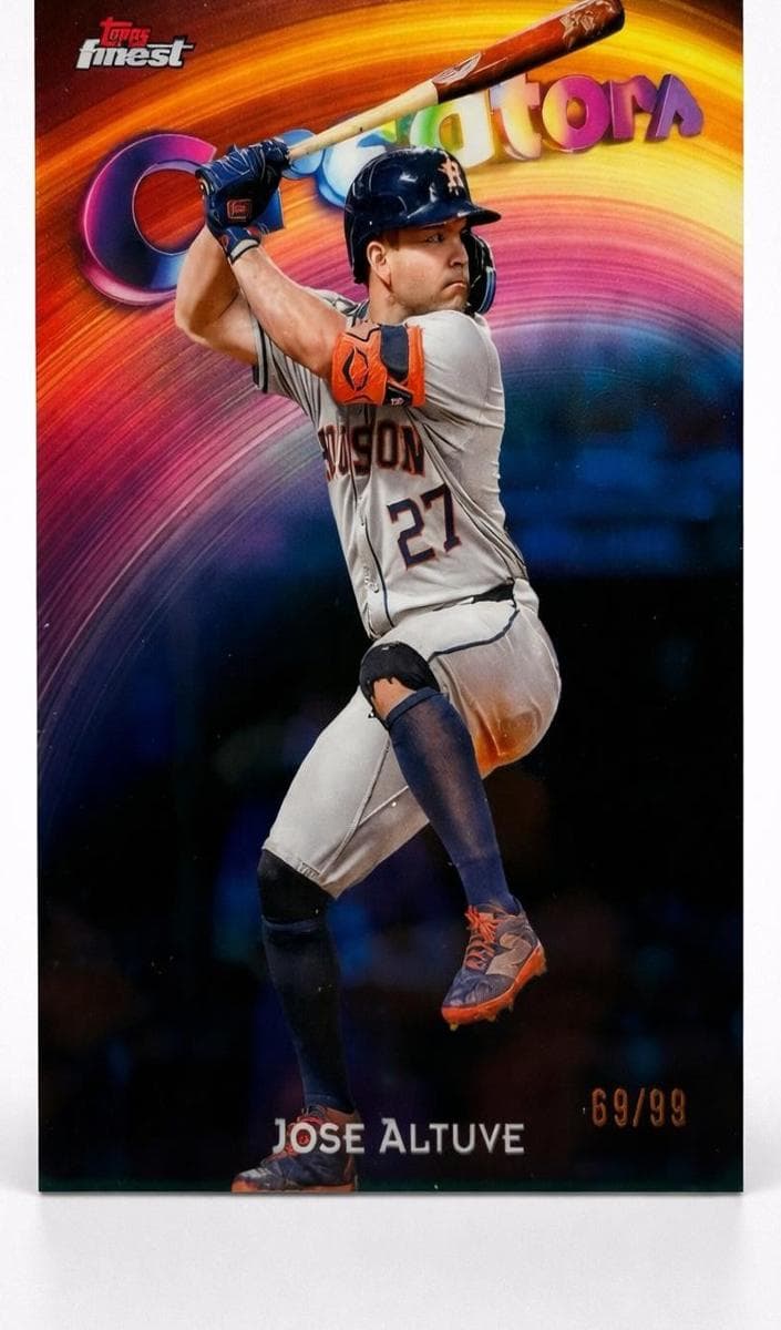 Jose Altuve 2025 topps Topps Finest