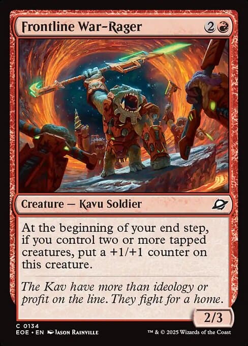 Frontline War-Rager 2025 Magic: The Gathering Edge of Eternities