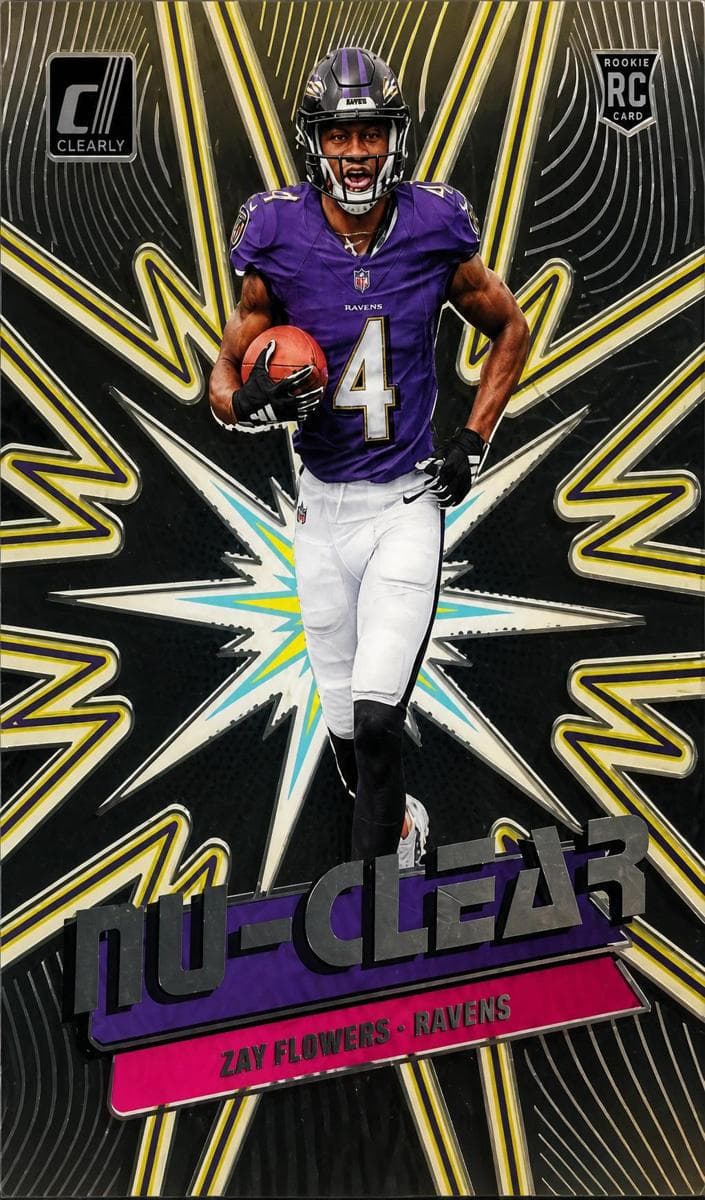 Zay Flowers 2023 panini Clearly Donruss