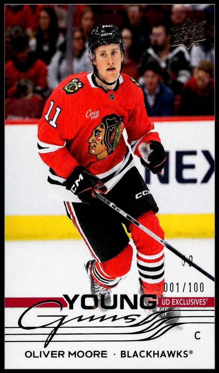 Oliver Moore 2025 Upper Deck rookie card