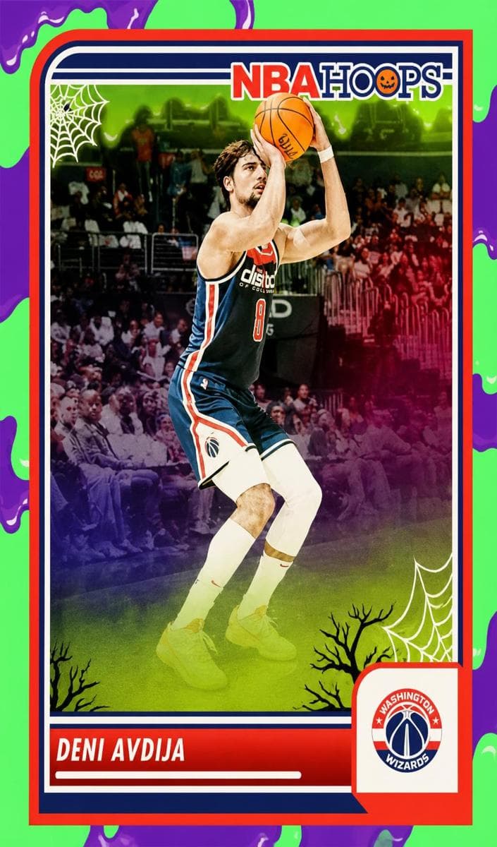 Deni Avdija 2023 panini Hoops Haunted Hoops