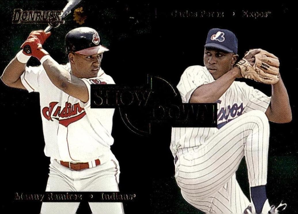 Manny Ramirez / Carlos Perez 1996 panini Donruss
