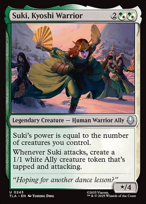 Suki, Kyoshi Warrior 2025 Magic: The Gathering Avatar: The Last Airbender Foil