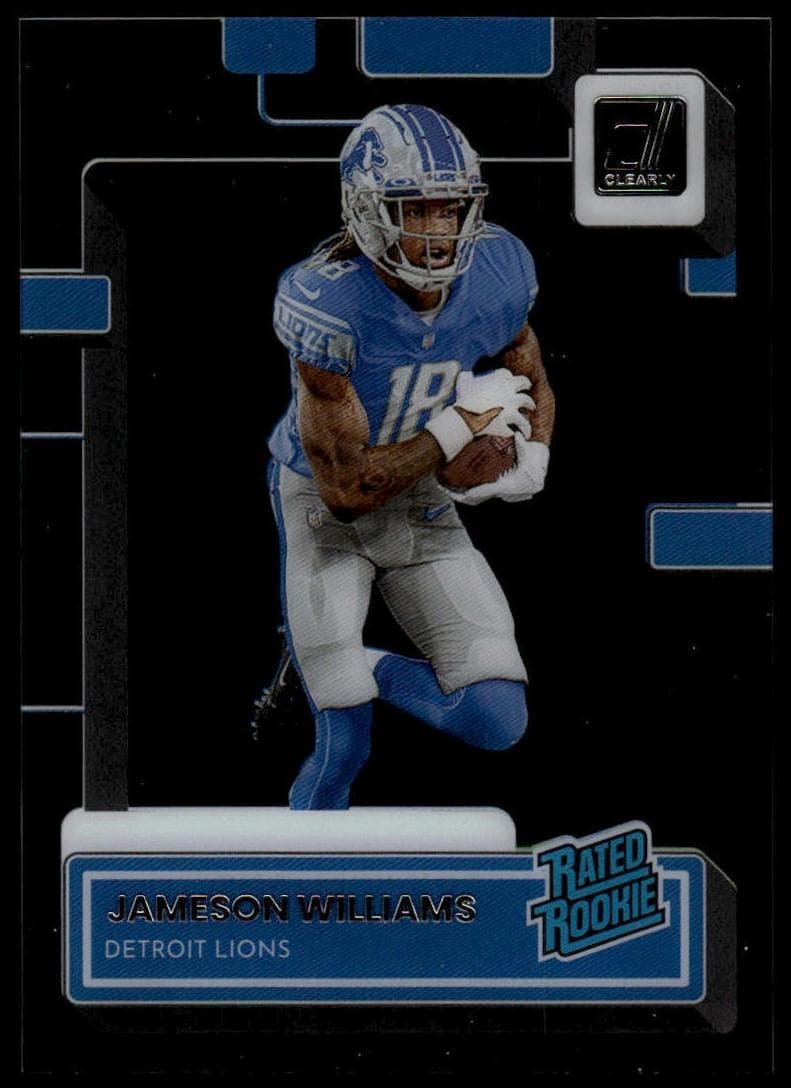 Jameson Williams 2022 panini Clearly Donruss