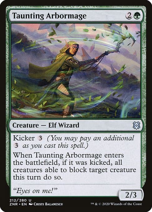 Taunting Arbormage 2020 Magic: The Gathering Zendikar Rising