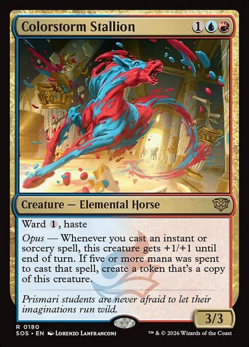 Colorstorm Stallion 2026 Magic: The Gathering Secrets of Strixhaven Borderless