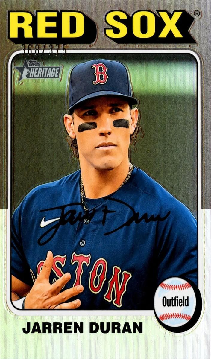Jarren Duran 2024 topps Topps Heritage Mini