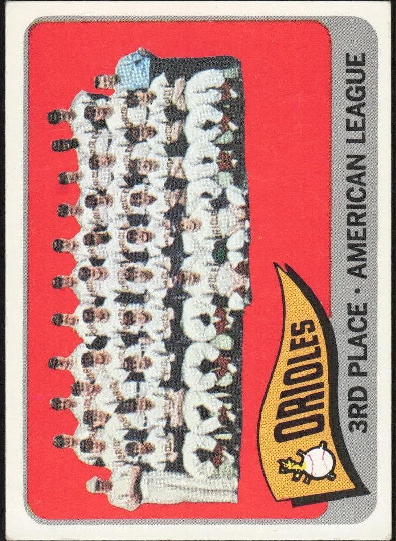 Baltimore Orioles 1965 topps Topps