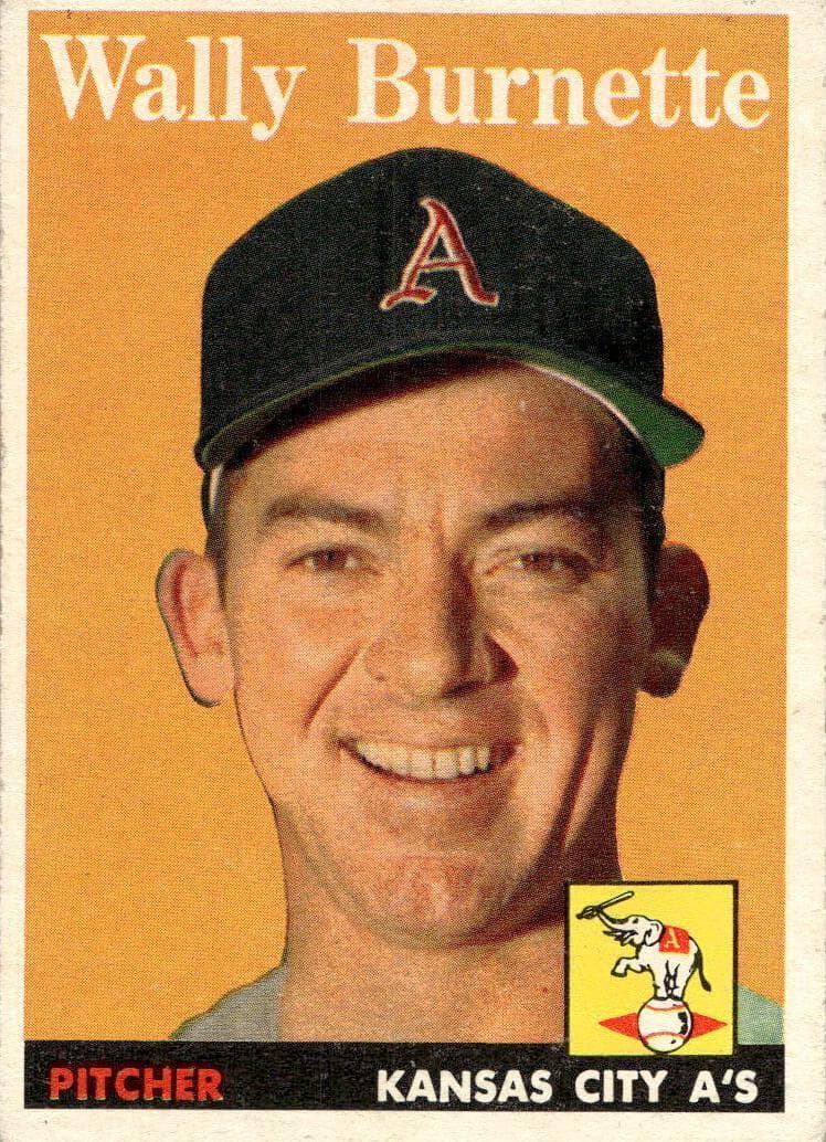 Wally Burnette 1958 topps Topps