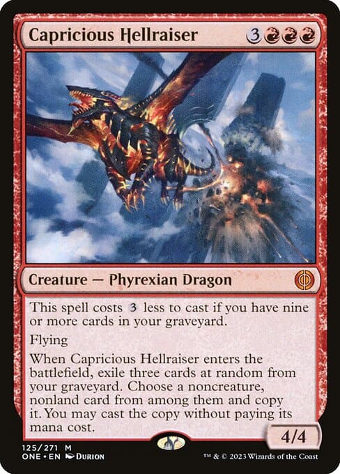 Capricious Hellraiser 2023 Magic: The Gathering Phyrexia: All Will Be One
