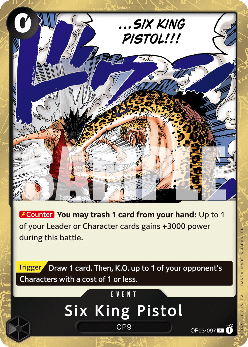 Six King Pistol 2025 One Piece Premium Booster 2 PRB-02