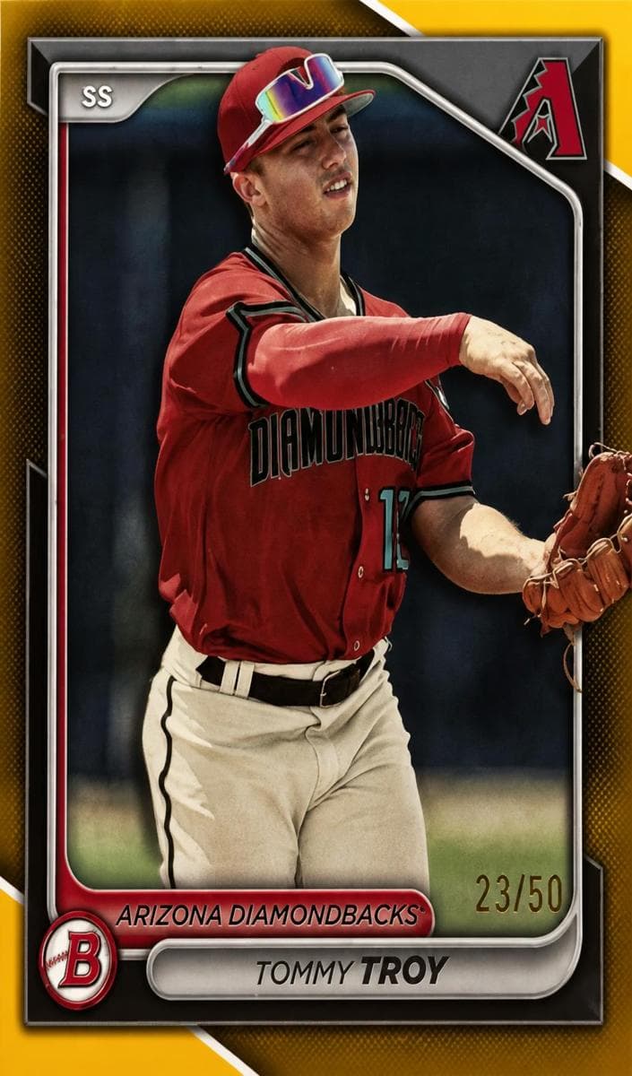 Tommy Troy 2024 bowman Prospects Baseball Gold