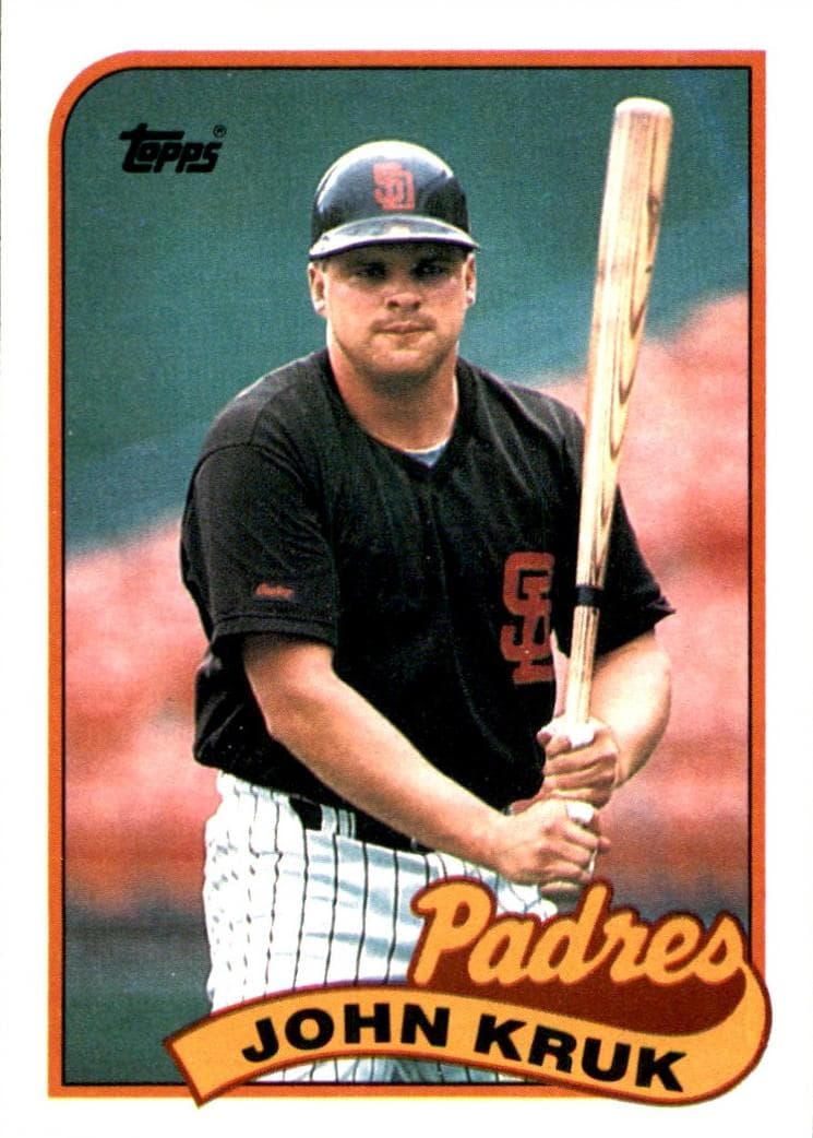 John Kruk 1989 topps O-Pee-Chee