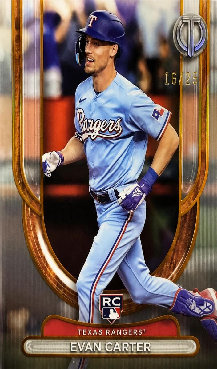 Evan Carter 2024 topps Topps Tribute