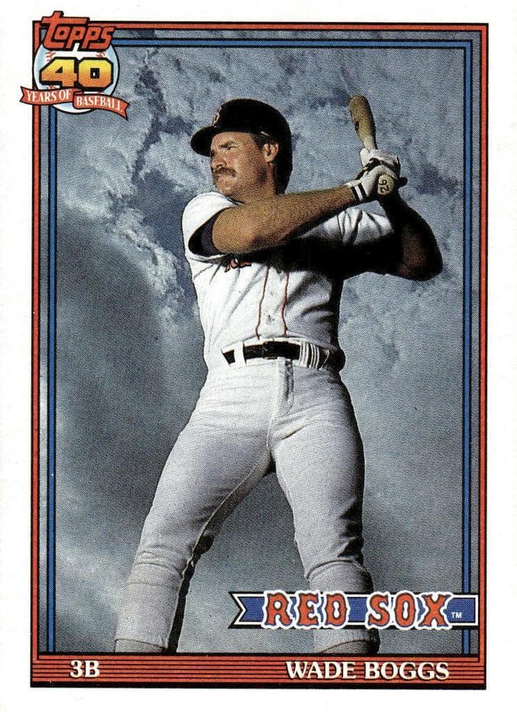 Dark Topps logo on back 1991 topps Topps