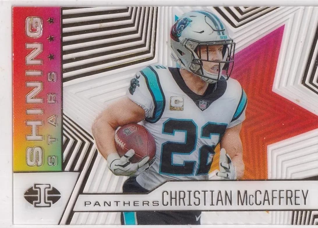 Christian McCaffrey 2021 panini Illusions Shining Stars