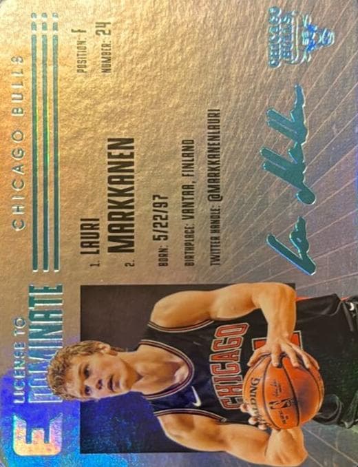 Lauri Markkanen 2017 panini