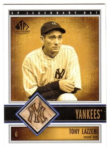 Tony Lazzeri trading card