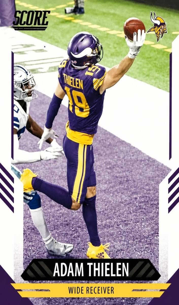Adam Thielen 2021 panini Score