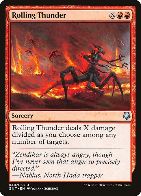 Rolling Thunder 2015 Magic: The Gathering Battle for Zendikar Foil