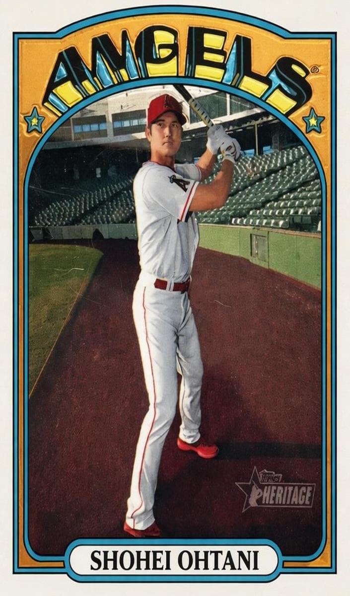 Shohei Ohtani 2021 topps Topps Heritage