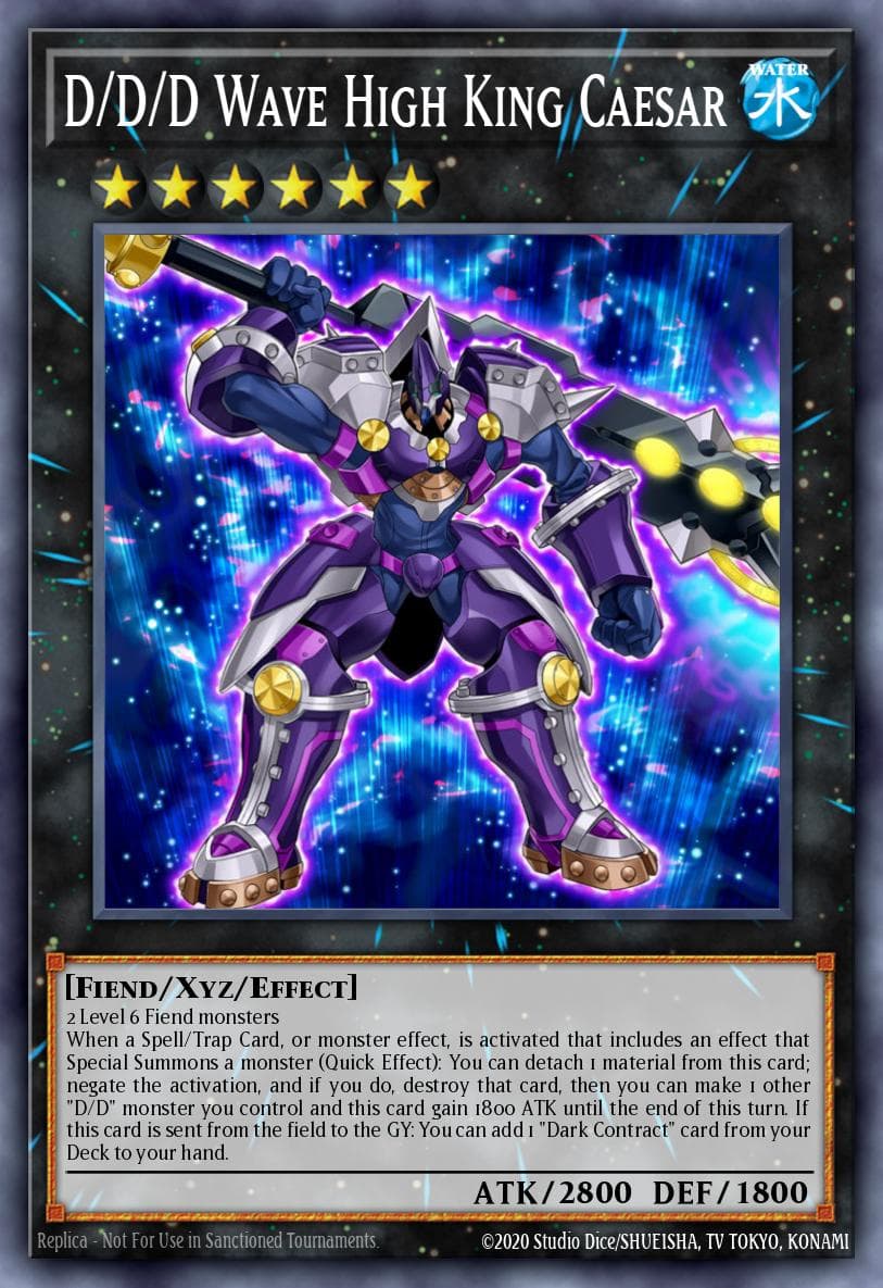 D/D/D Wave High King Caesar 2017 Yu-Gi-Oh! Code of the Duelist