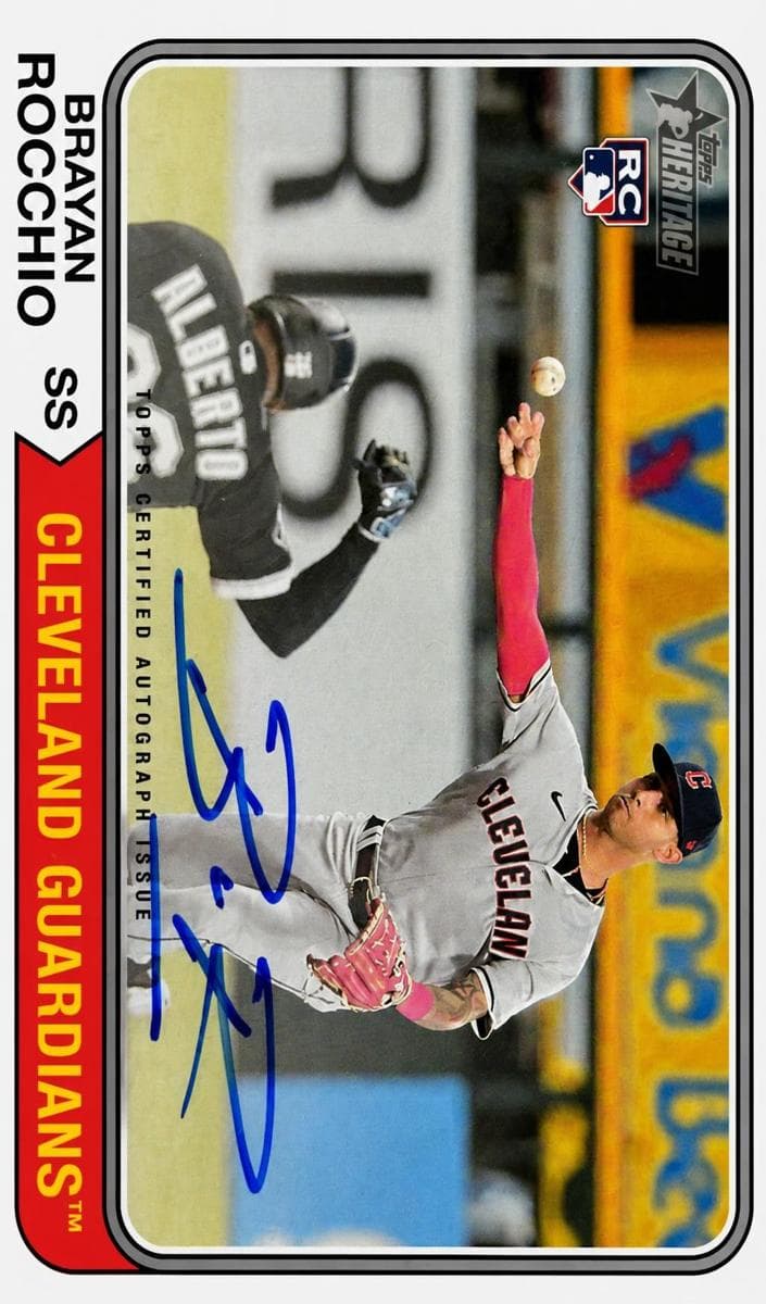 Brayan Rocchio 2023 topps Topps Heritage
