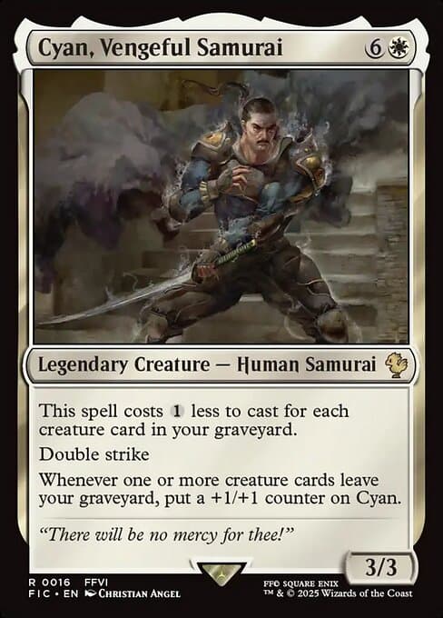 Cyan, Vengeful Samurai 2025 Magic: The Gathering Final Fantasy Commander