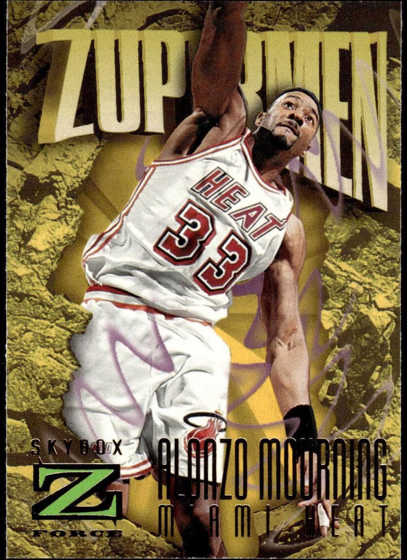 Alonzo Mourning 1996 skybox Z-force