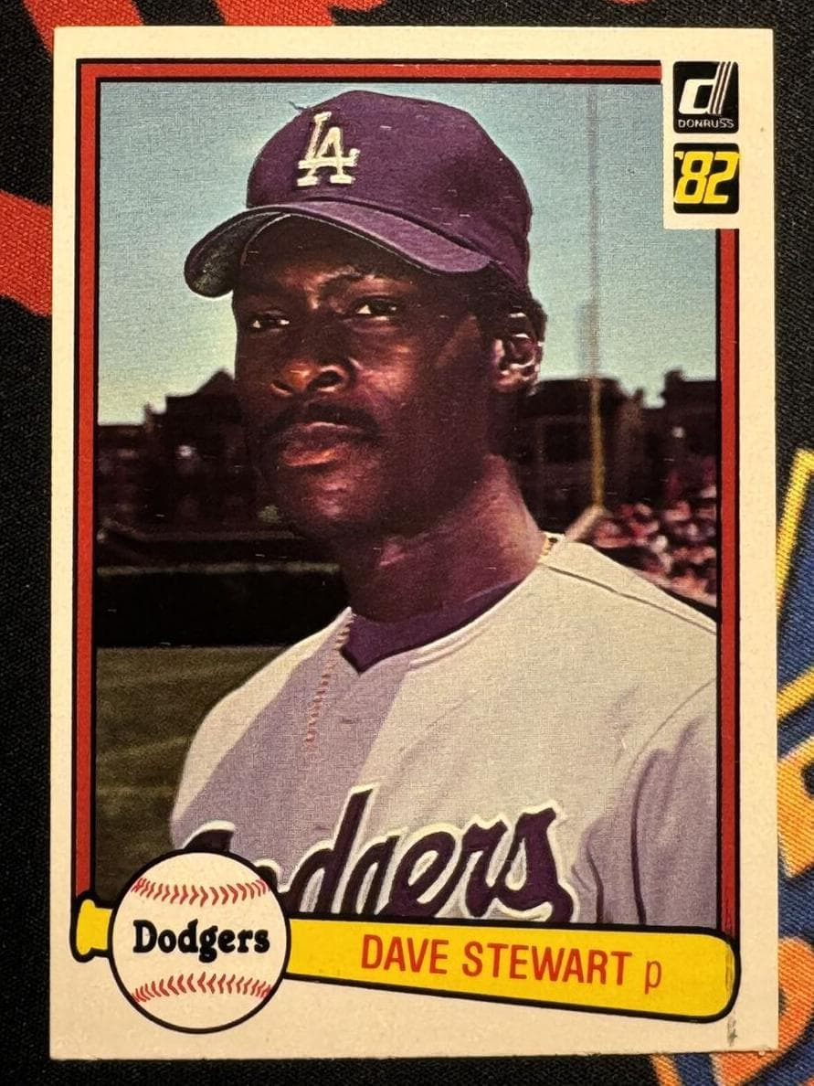 Dave Stewart 1982 panini Donruss