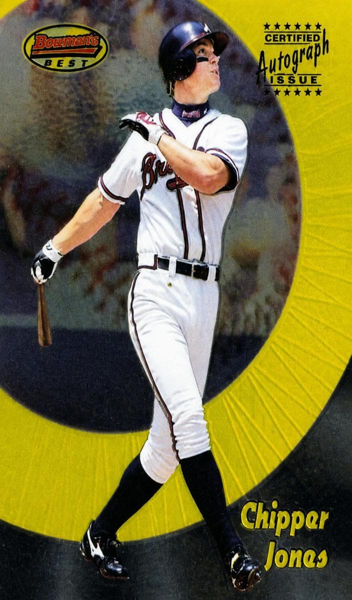 Chipper Jones 1998 bowman Bowman's Best