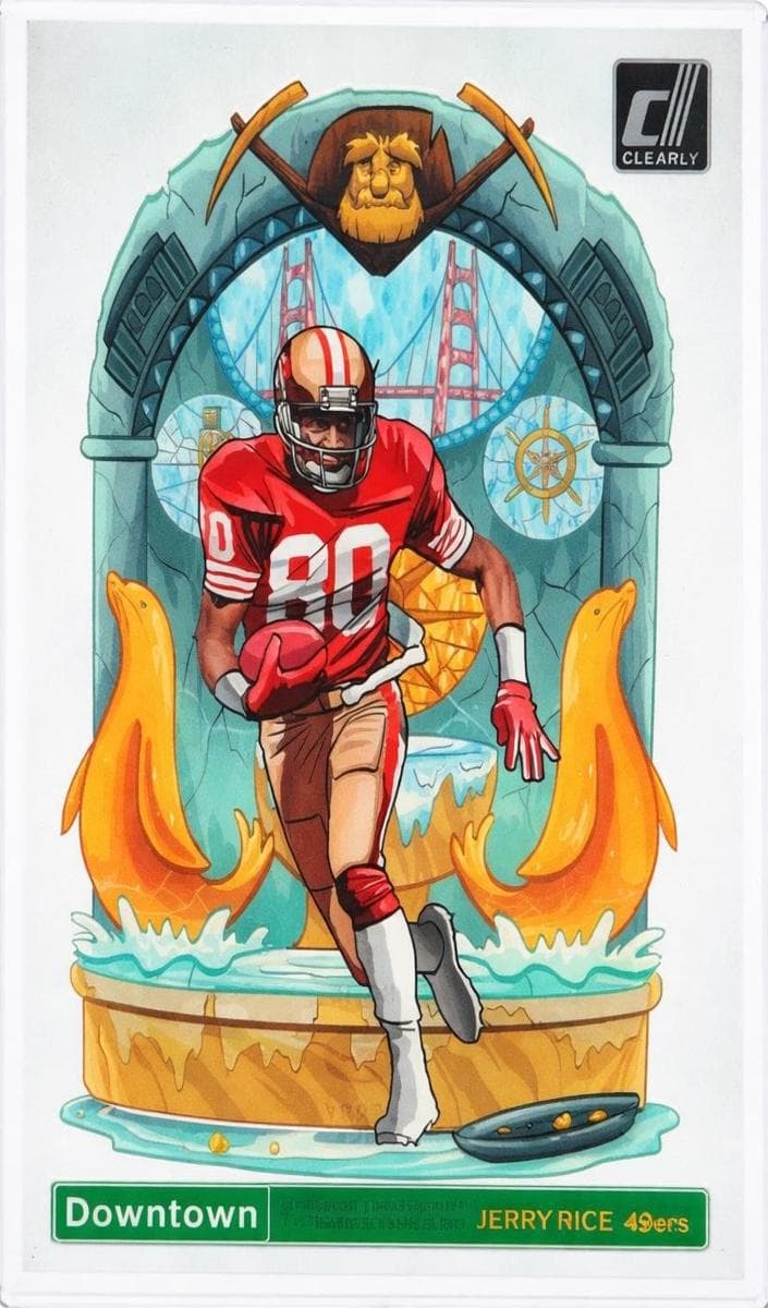 Jerry Rice 2023 panini Clearly Donruss