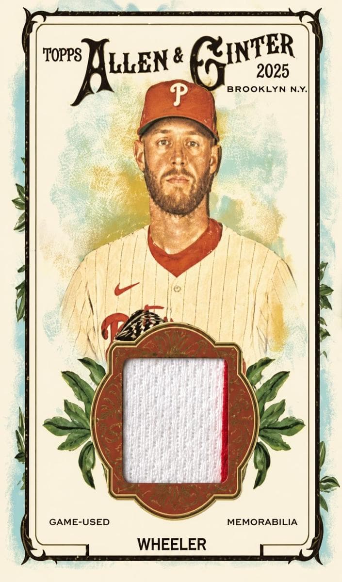 Zack Wheeler 2025 topps Allen & Ginter