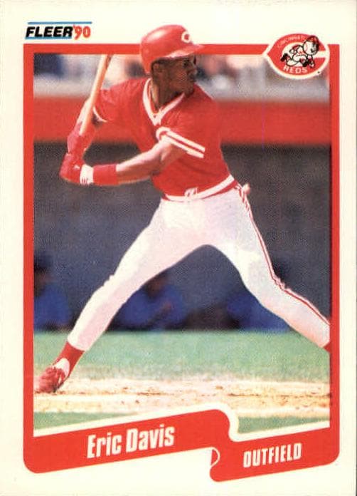 Eric Davis 1990 fleer