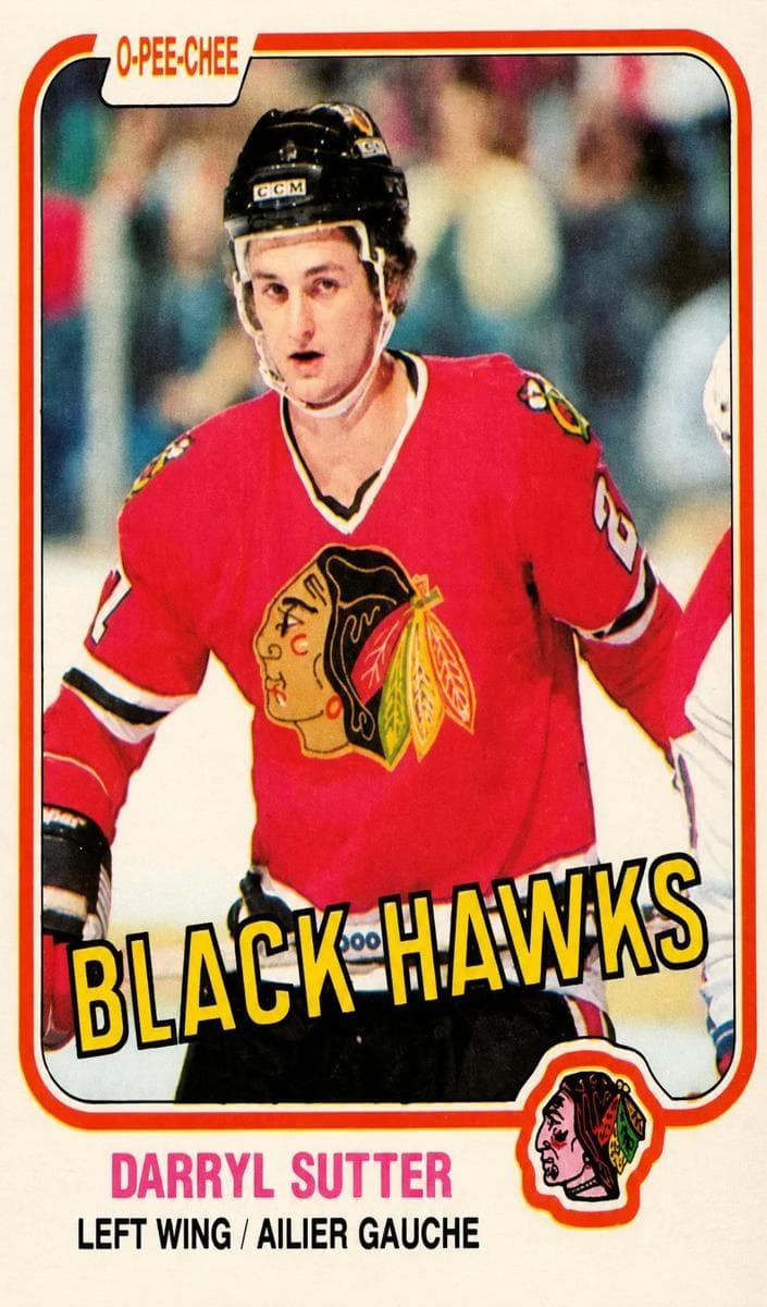 Darryl Sutter 1981 topps O-Pee-Chee