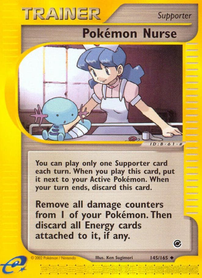 Pokémon Nurse trading card