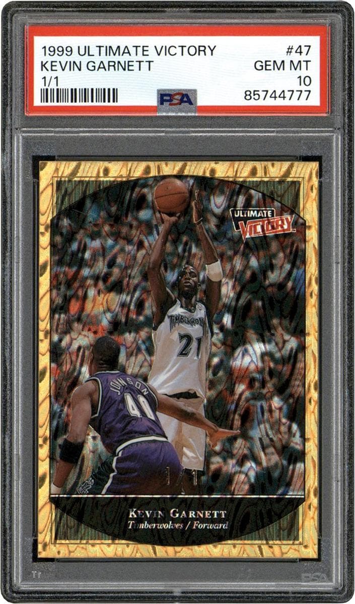 Kevin Garnett 1999 upper-deck Ultimate Victory