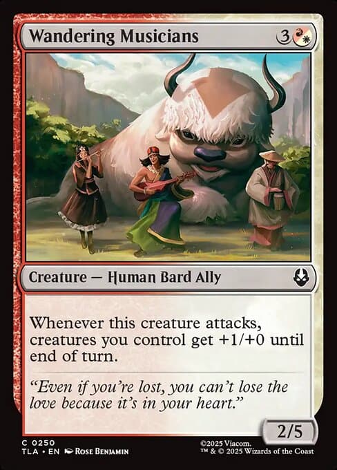 Wandering Musicians 2025 Magic: The Gathering Avatar: The Last Airbender