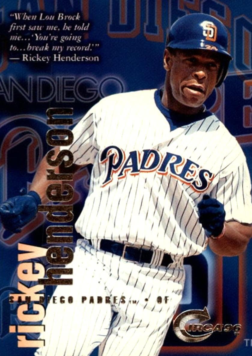 Rickey Henderson 1996 unknown Circa