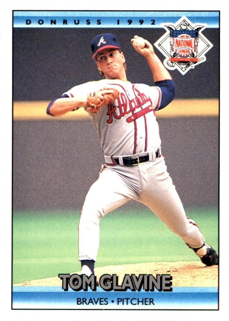 Tom Glavine 1992 panini Donruss