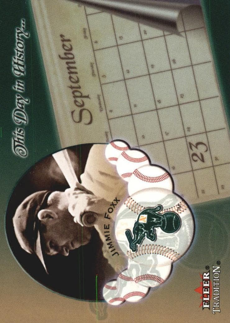 Jimmie Foxx 2002 fleer Fleer Tradition