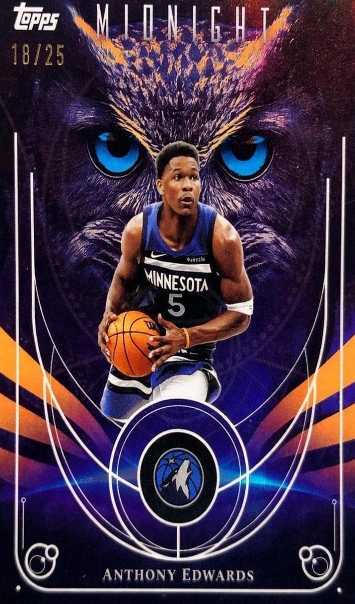 Anthony Edwards 2025 topps Topps Midnight