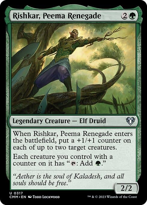 Rishkar, Peema Renegade 2022 Magic: The Gathering Starter Commander Decks