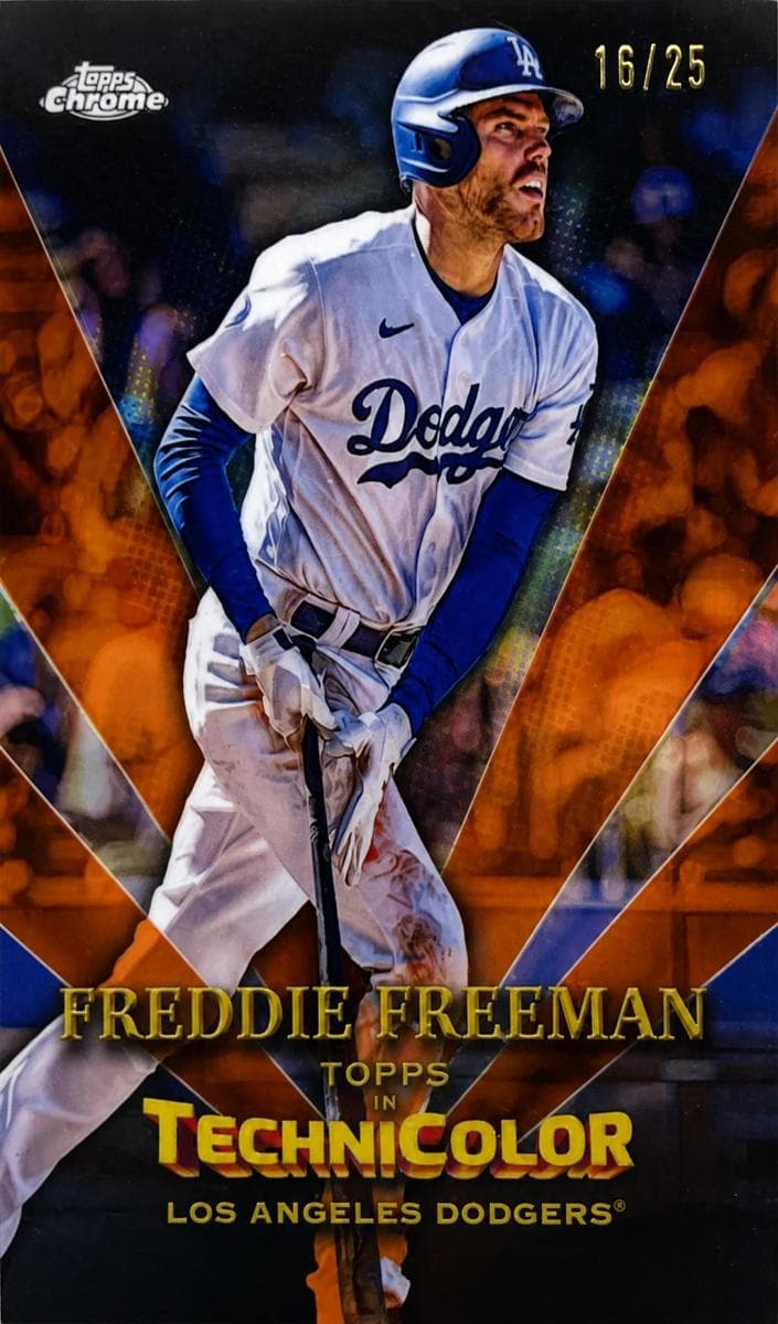 Freddie Freeman 2023 topps Topps Chrome Logofractor Edition