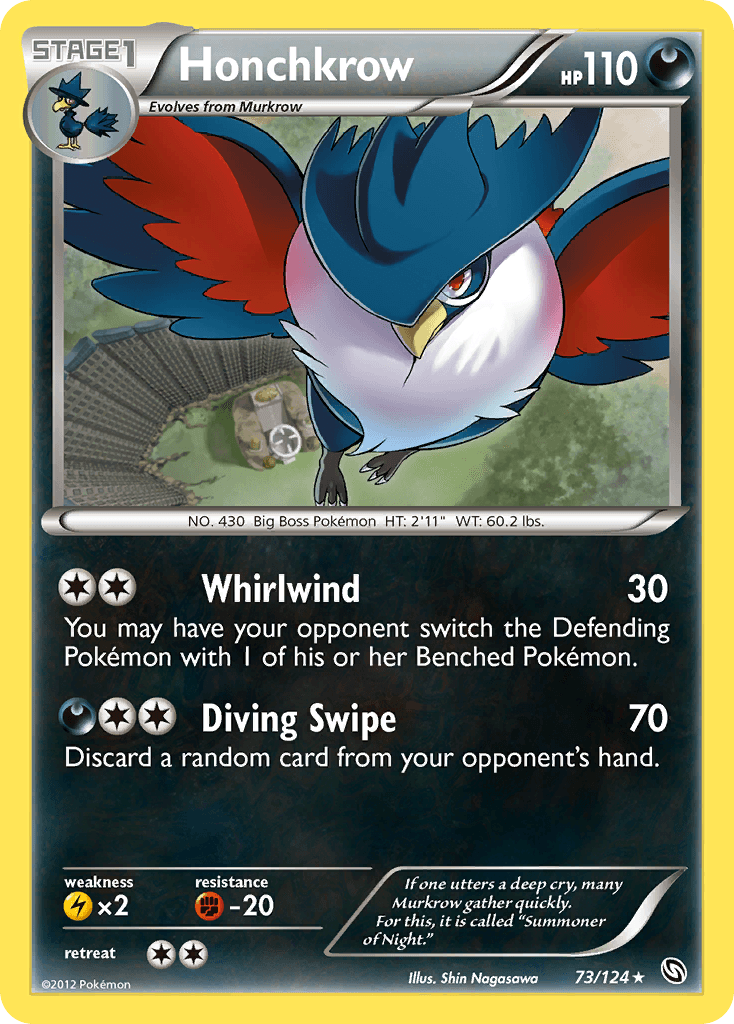 Honchkrow 2012 Pokemon Dragons Exalted