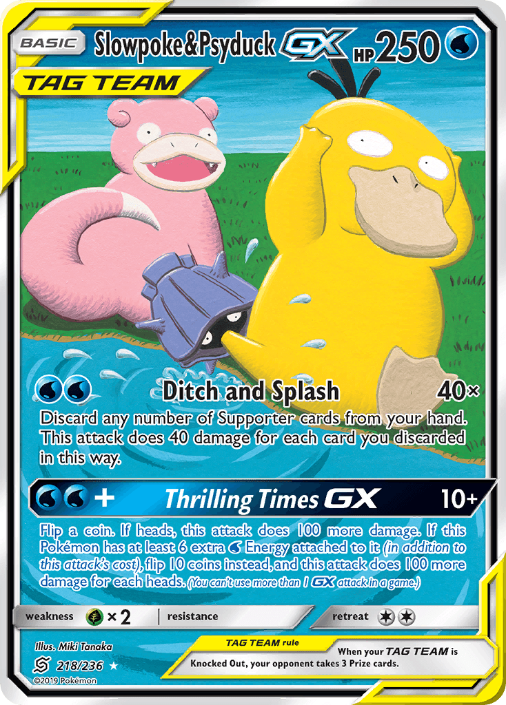 Psyduck & Slowpoke GX 2019 Pokemon Unified Minds