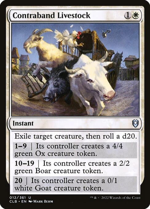 Contraband Livestock 2022 Magic: The Gathering Commander Legends: Battle for Baldur's Gate