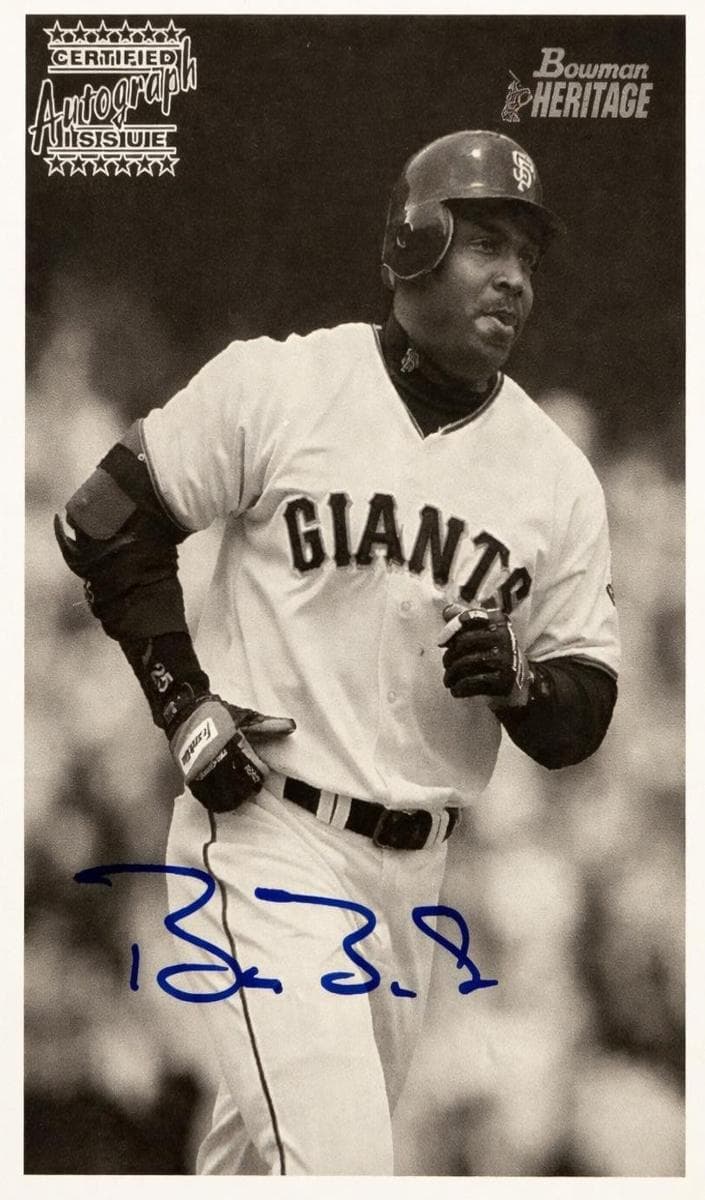 Barry Bonds 2001 bowman Bowman Heritage